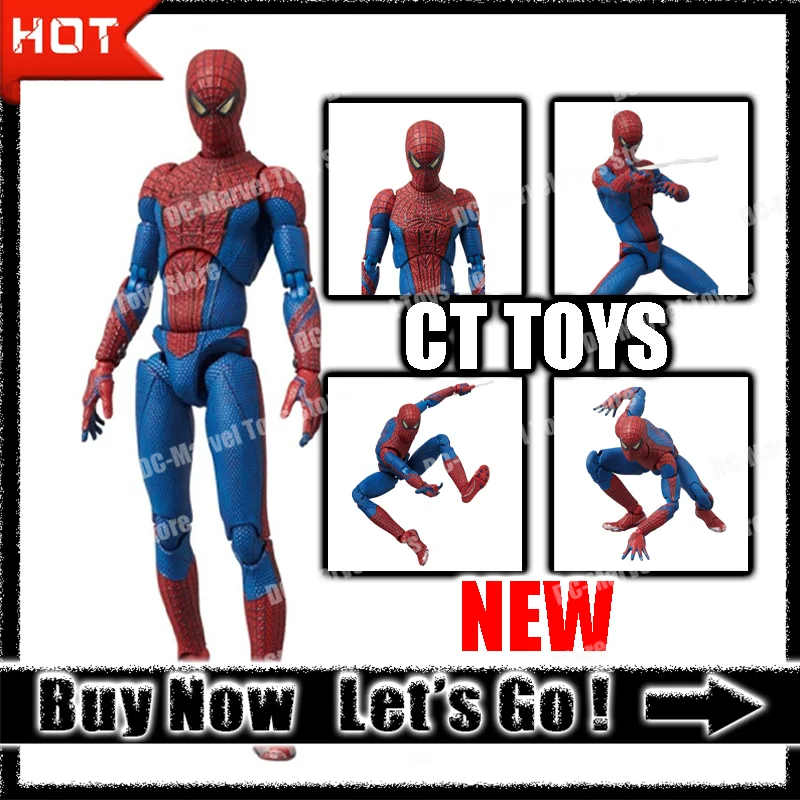 【البيع المسبق】Ct Toys Spiderman Mafex 001 Peter Parker Andrew Garfield نماذج تماثيل شخصيات الرجل العنكبوت المذهلة لعبة مخصصة