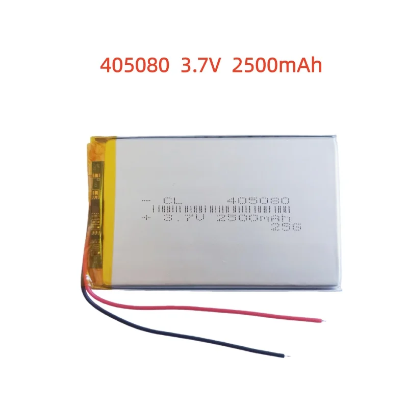 

405080 2500mAh 3.7V Rechargeable Lipo Battery Lithium Polymer Cell GPS BT Speaker Game Console DIY