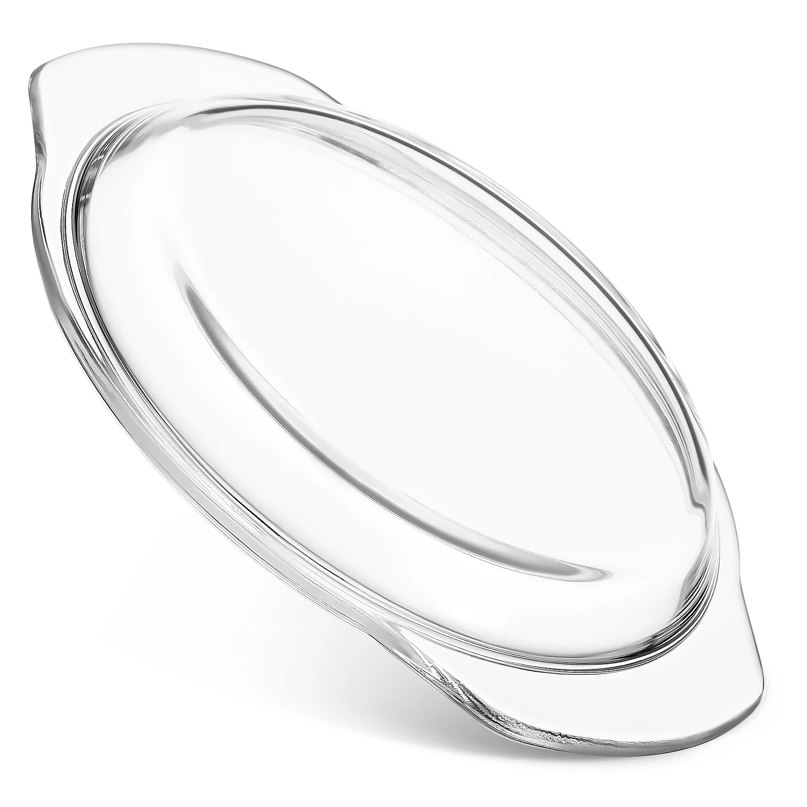 

1pc Splash-proof Glass Cover Microwave Oven Steamer Transparent Oil Protector Covers for Food Containers