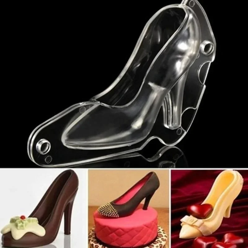 High Heel Shoe Silicone Mold 3D Chocolate Candy Fondant Sugar Paste Mould For DIY Cake Decorating Baking Dessert Tools