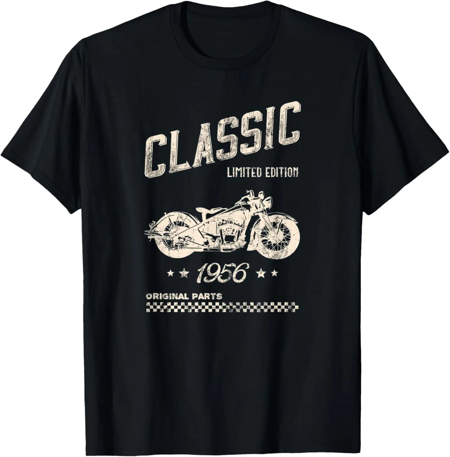 เสื้อวันเกิดครบรอบ 65 ปีของผู้ชาย 1956 เสื้อยืดมอเตอร์ไซค์คลาสสิกวินเทจ