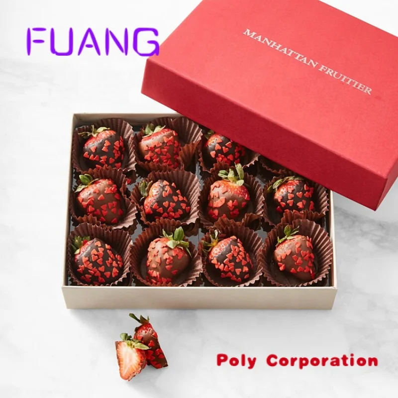 Custom  gift customized packaging chocolate covered strawberry boxes