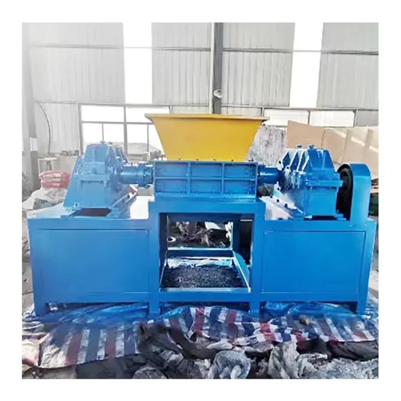 Pe Pp PLC Film Bag Pp Woven Bags Recycling Shredder Crusher Machine Equipment Double Shaft Shredder