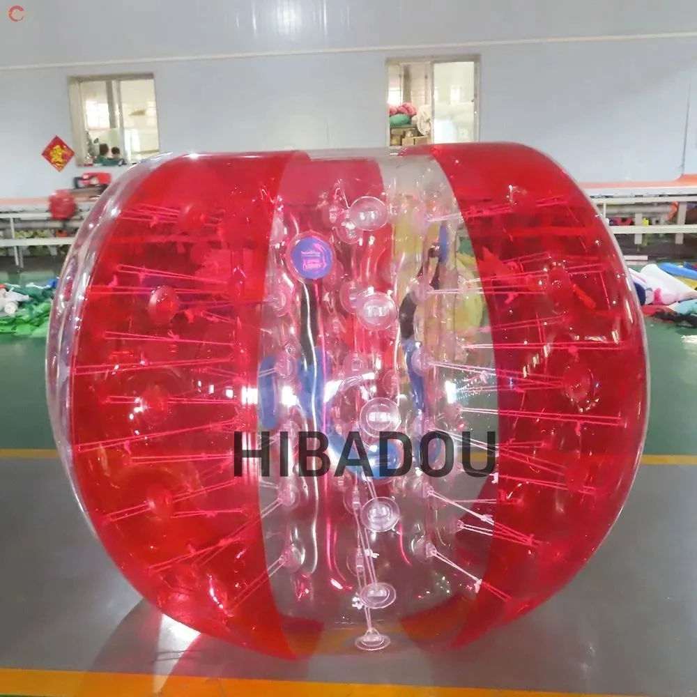 HIBADOU 풍선 범퍼 공 풍선 버블 축구 공 Zorb 공 1.2m TPU 인간 햄스터 버블 공 야외