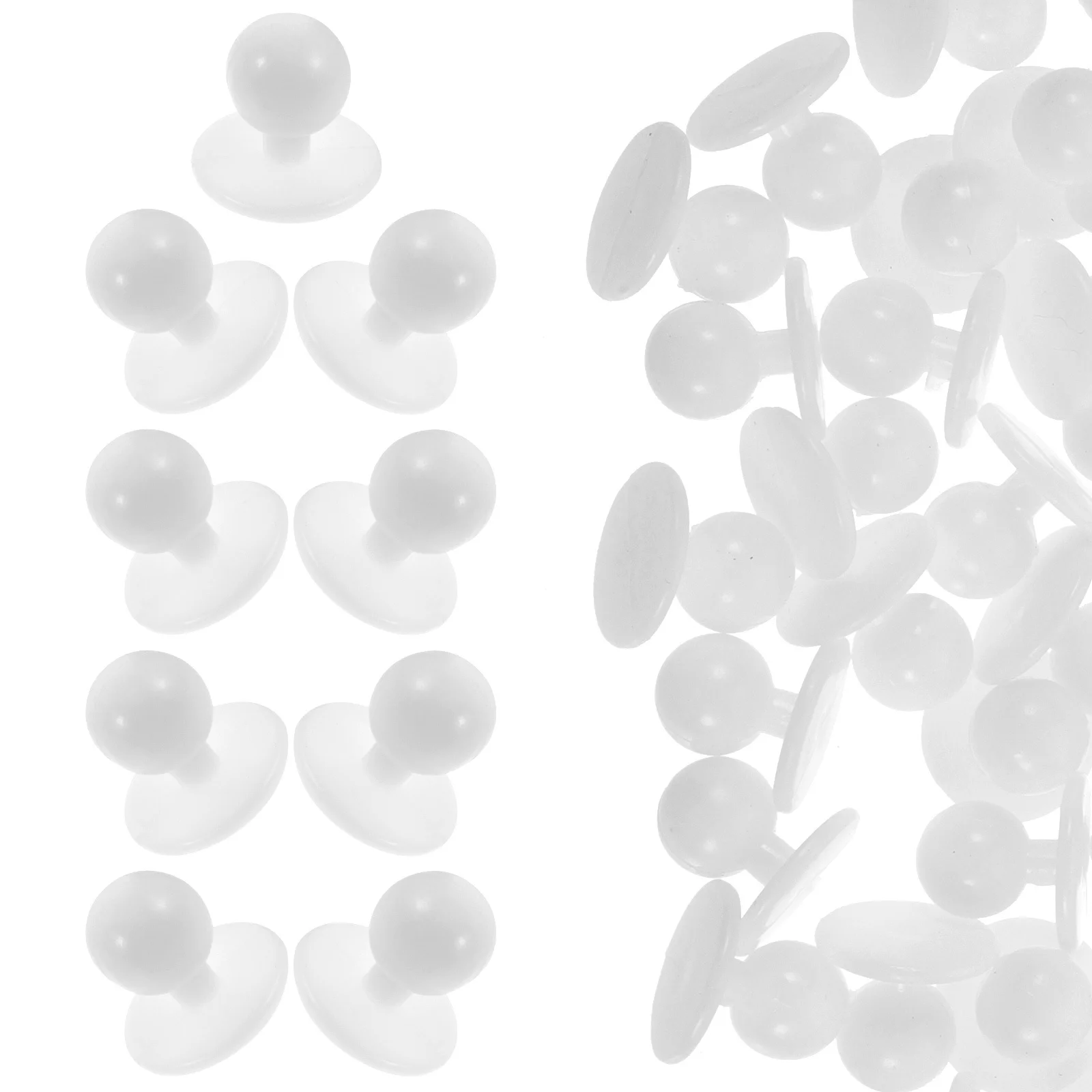 

100 Pcs Decorative Pearl Button Resin Rose Sewing Buttons for Shirt Plastic Sew-on Snap