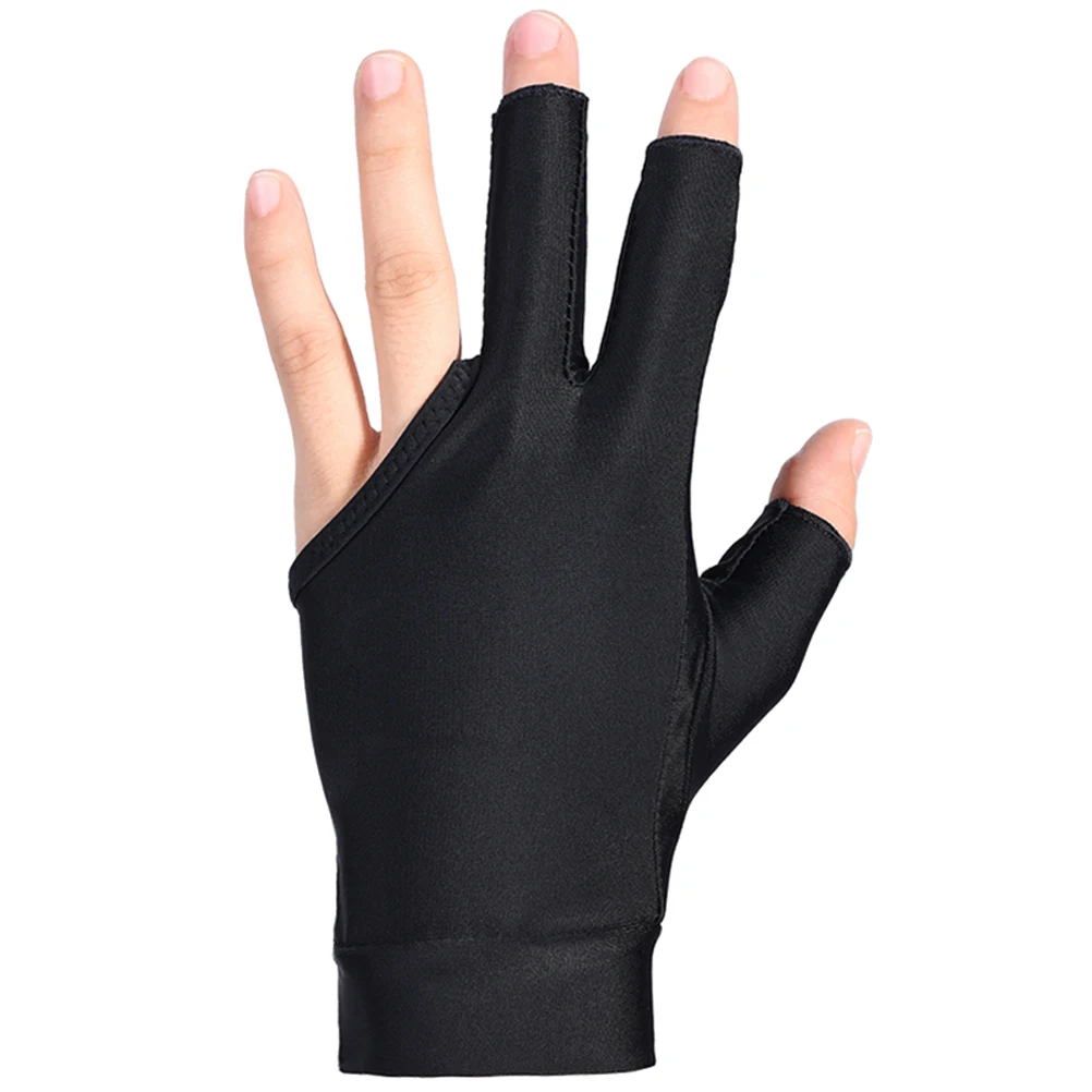 

1Pcs 3 Finger Billiard Cue Glove Flexible Design Breathable Anti-Slip Lightweight Perfect For Men And Women