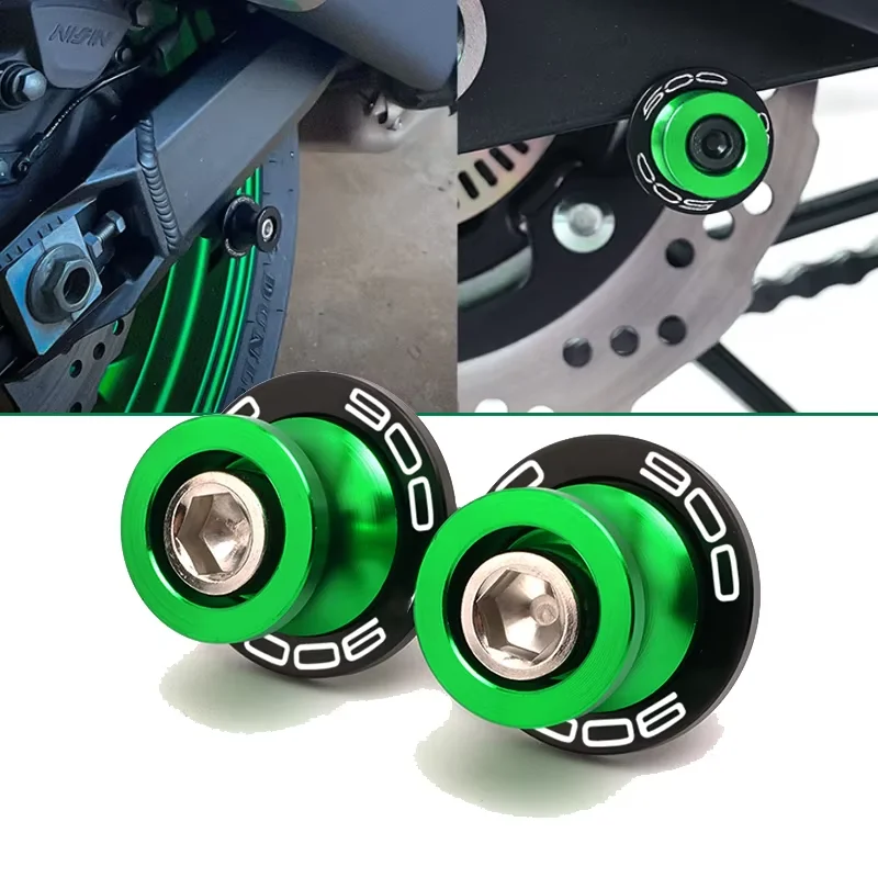 

For Kawasaki Z900 Z900RS SE 2017-2024 2023 2022 Motorcycle Accessories Aluminum M8 Stand Screws Swingarm Spools Slider