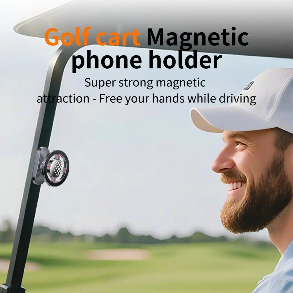 

Golf Cart Phone Holder Magnetic Lightweight for Utility Vehicles Hands Free