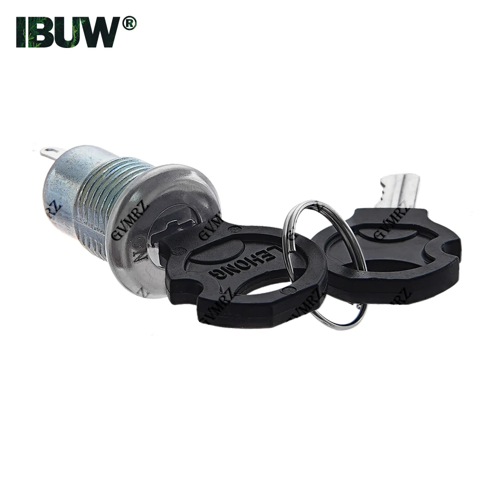 12mm Zinc Alloy Electronic Key Switch ON OFF Lock Switch Security Power S+ 2 Position 2 Keys witchPhone Lock Tubular Terminals