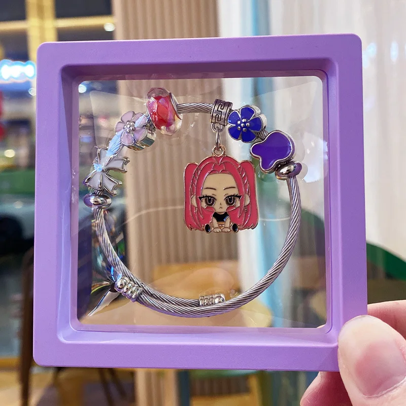 

Для охотников на демонов Руми Зои Мира Ворона браслет KPop в стиле милые аниме ювелирные изделия для женщин и девочек модные аксессуары