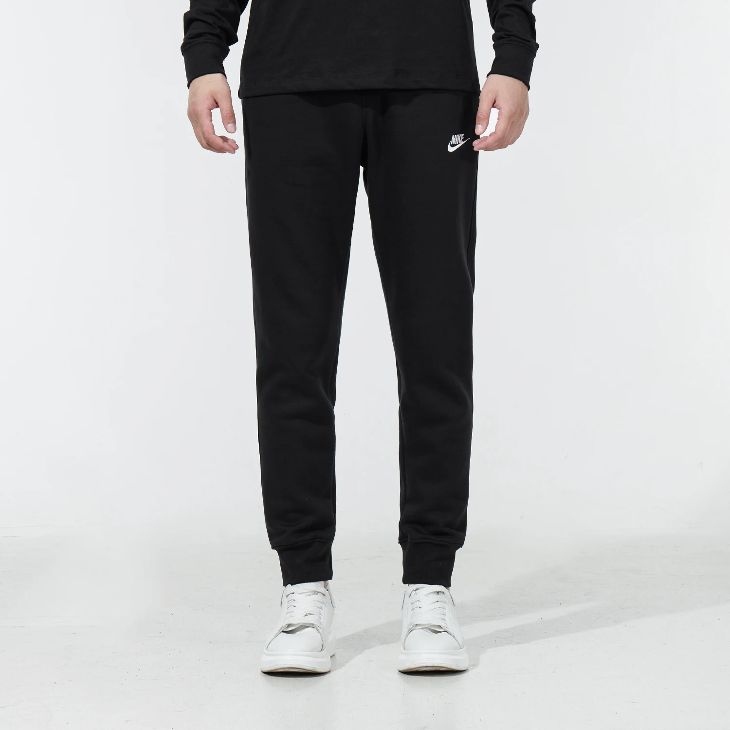 

Мужские брюки-джоггеры Nike, приятные для кожи вязаные повседневные брюки, теплые спортивные штаны на флисовой подкладке, свободные удобные спортивные штаны Bv2672-010