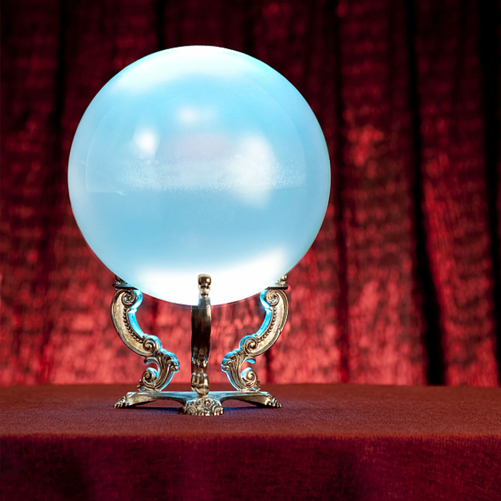 

1Pcs Crystal Ball Fine White Carved Crystal Desktop Ornaments Household Office Decor Household Furnishing