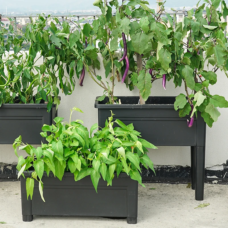 Large Moden Plants New Direct Plastic Painting Planter Outdoor Vase Unique Flower Pot for Home