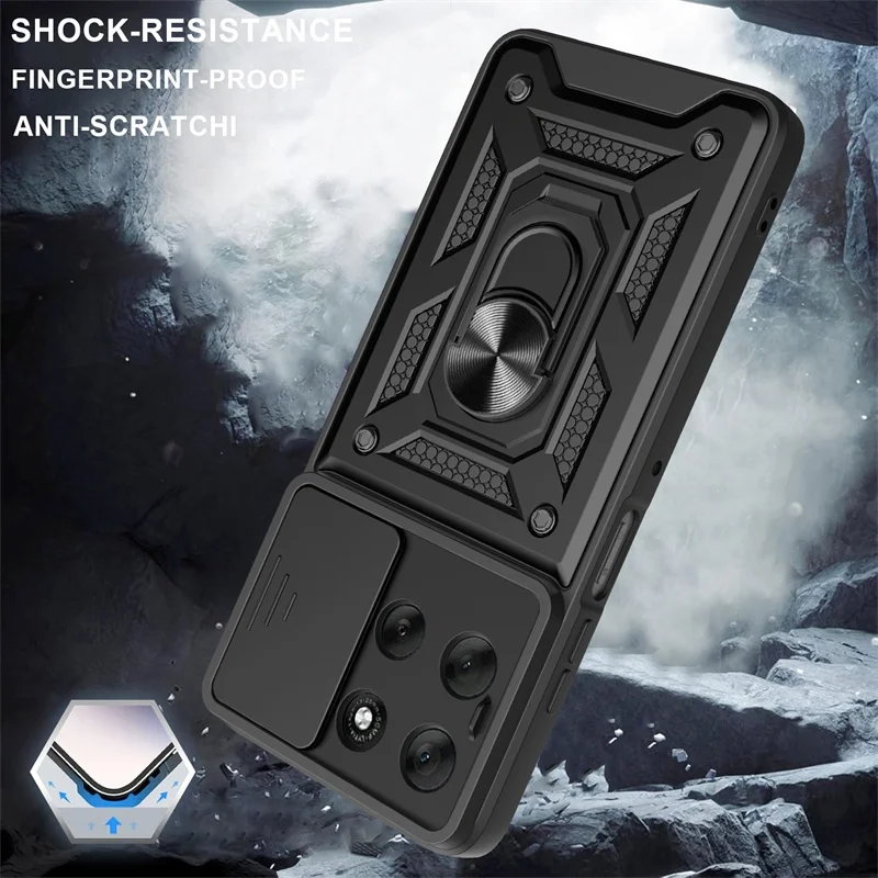 Rüstung Fall Für Motorola Moto G56 G86 5G G15 G35 G55 G75 G85 G04 G24 G54 G84 E14 E15 Objektiv schützen Abdeckung Ring Ständer Halter Fundas – Detail 5