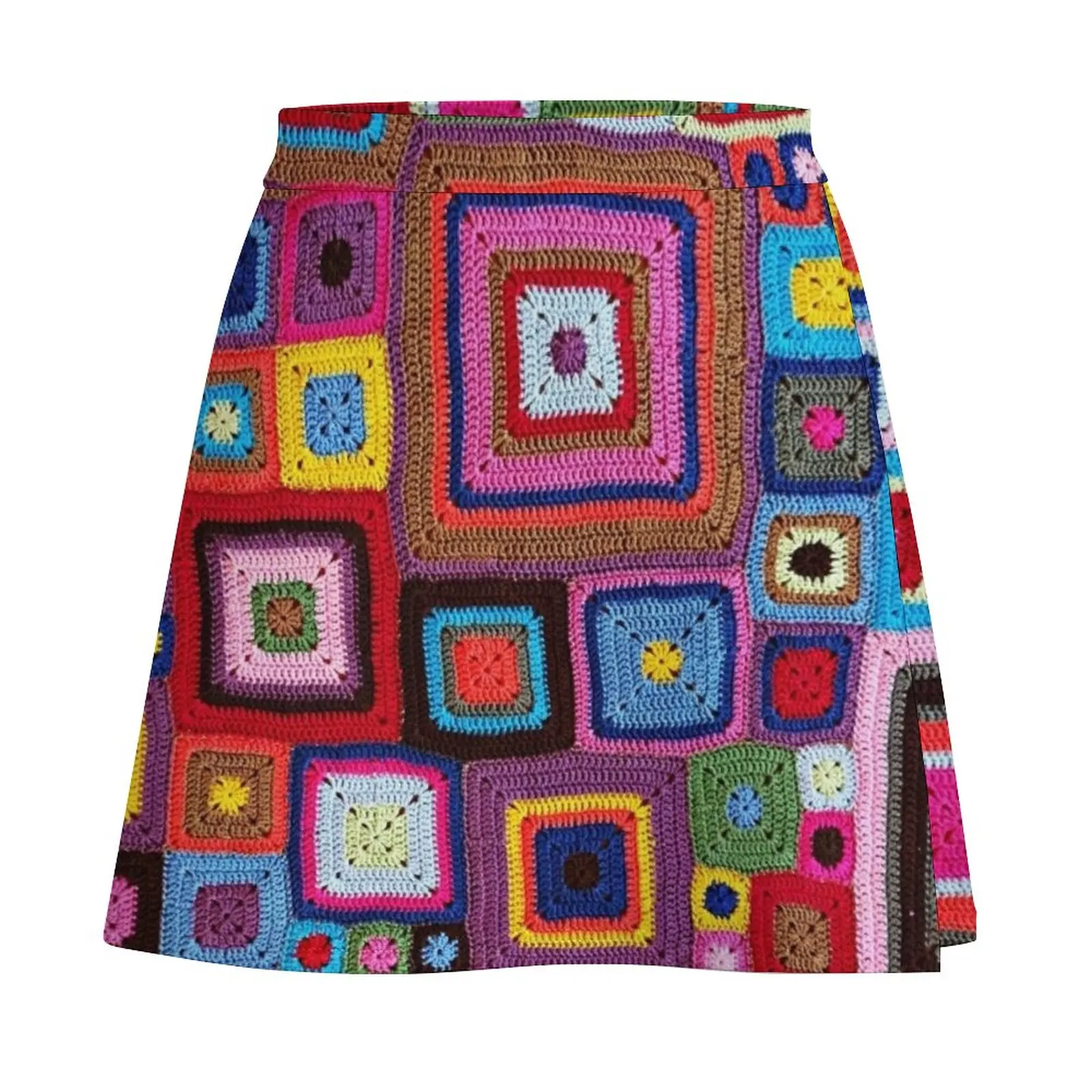 Minifalda de ganchillo acogedora para mujer, ropa de Corea, vestidos elegantes para mujer, Falda corta de moda