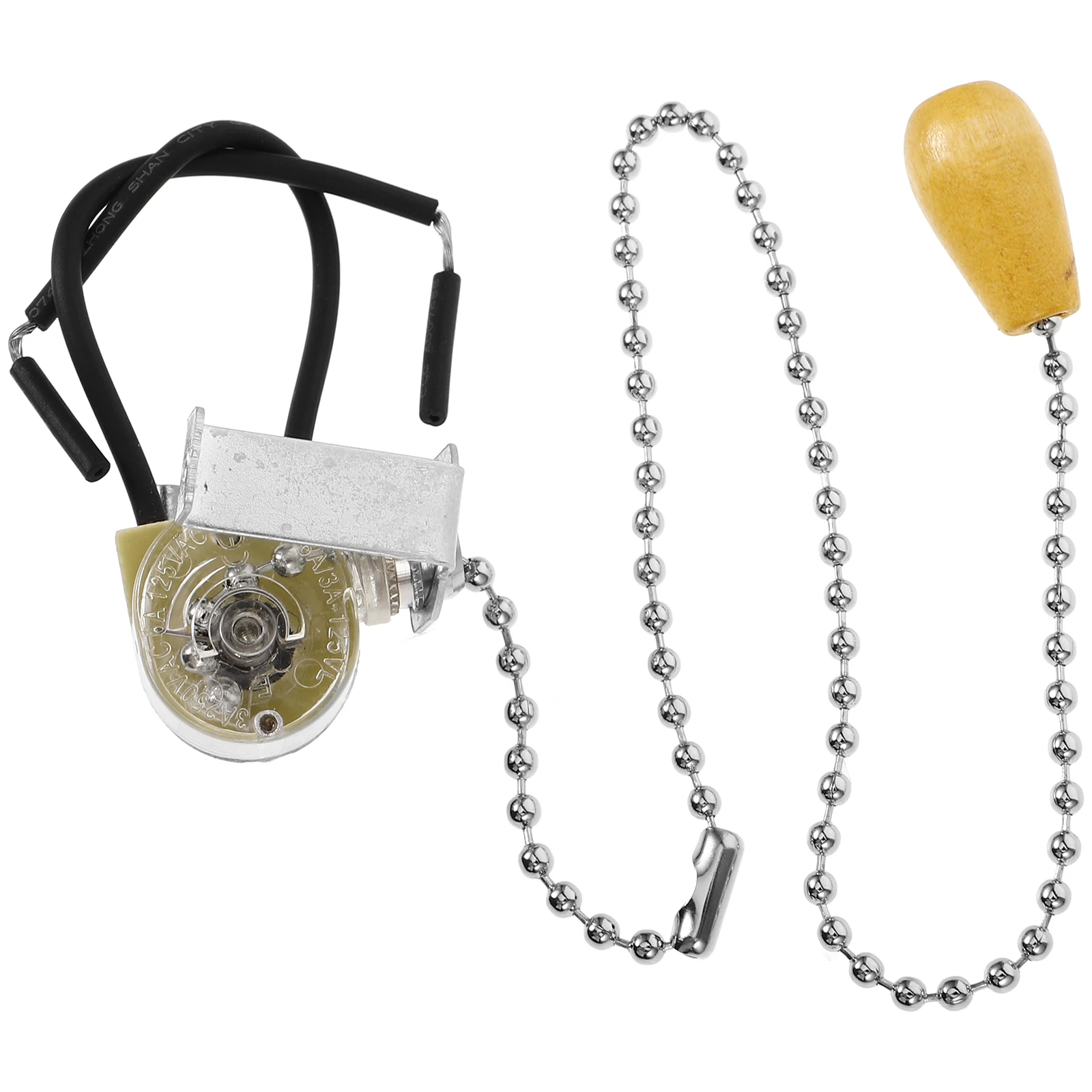 

Lamp Pull Chain Switch Durable Lamp Replacement Part Silent Pull Cord Light Switch for Ceiling Table Wall Lights