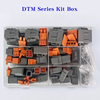 1/5/10 boxes Deutsch DTM series kit repair tool box DTM06-2/3/4/6/8/12S DTM04-2/3/4/6/8/12P automotive sealed plug with terminal