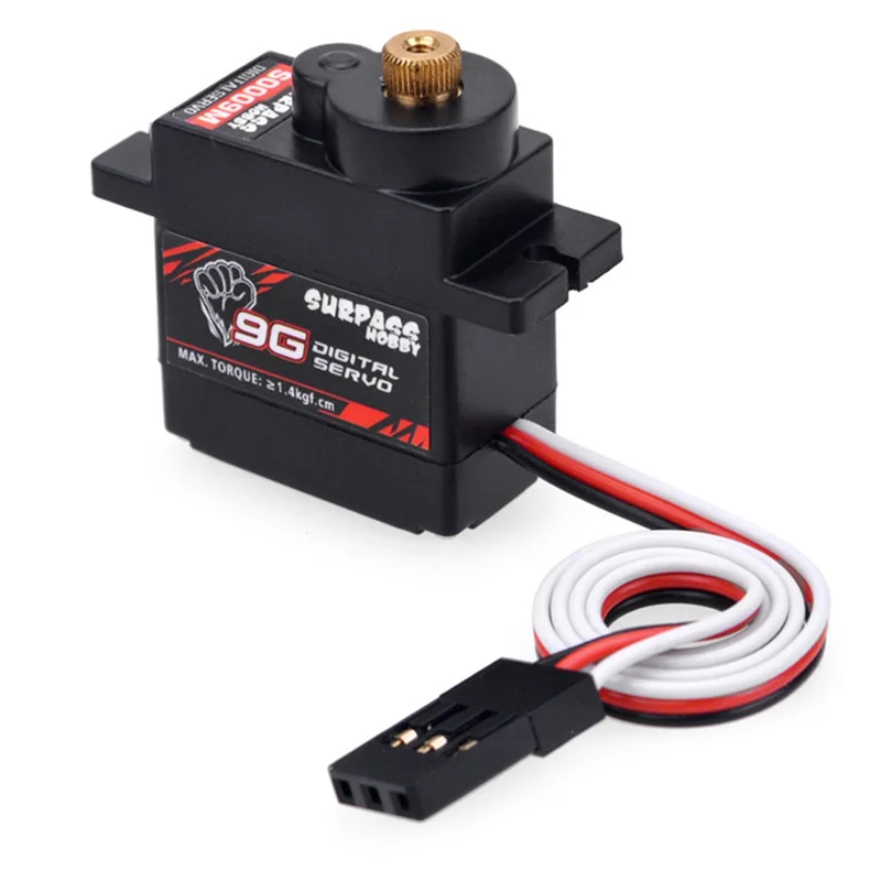 A04F-SURPASS HOBBY 12 pièces S0009M 9G servos numériques engrenage métallique Servo 1.4KG équipement de direction pour pièces de voitures RC avion bateau Plan de bateau