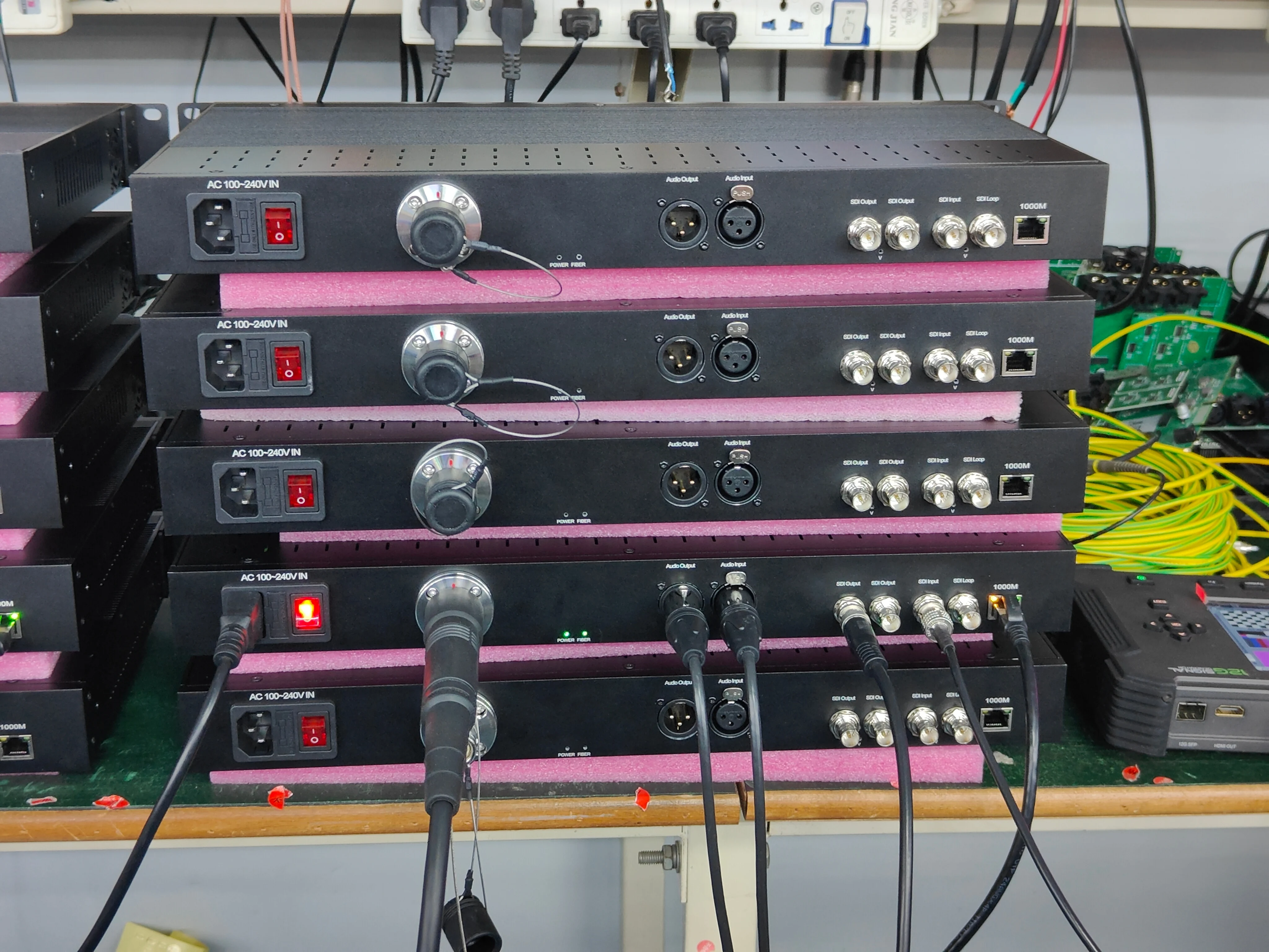Cutomized broadcast 3G SDI with 3K93C series cable FXW Compatible fiber optic converter VIDEO/XLR/ETHERNET audio Transceiver