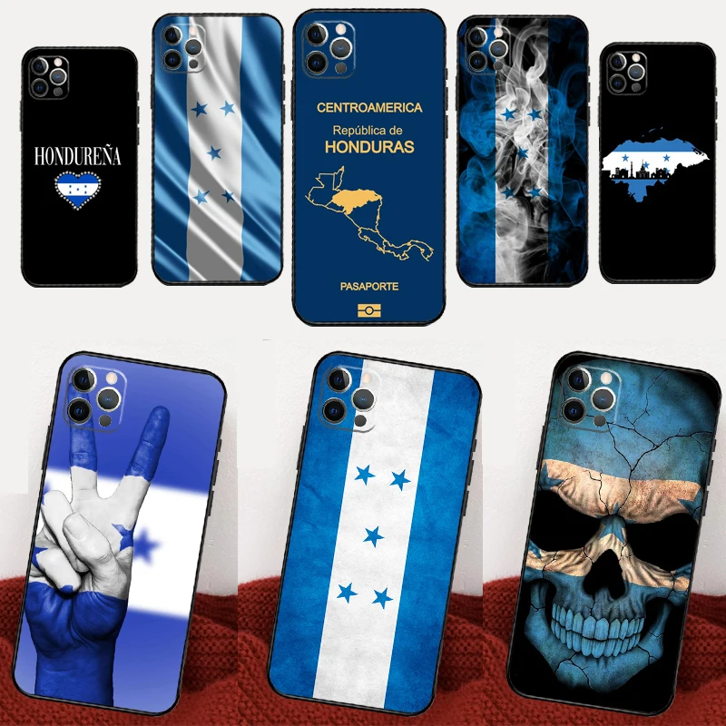 Honduras Flag Case For iPhone 16 15 11 12 13 Mini 14 Pro Max X XR XS Max 6 14 Plus Full Cover