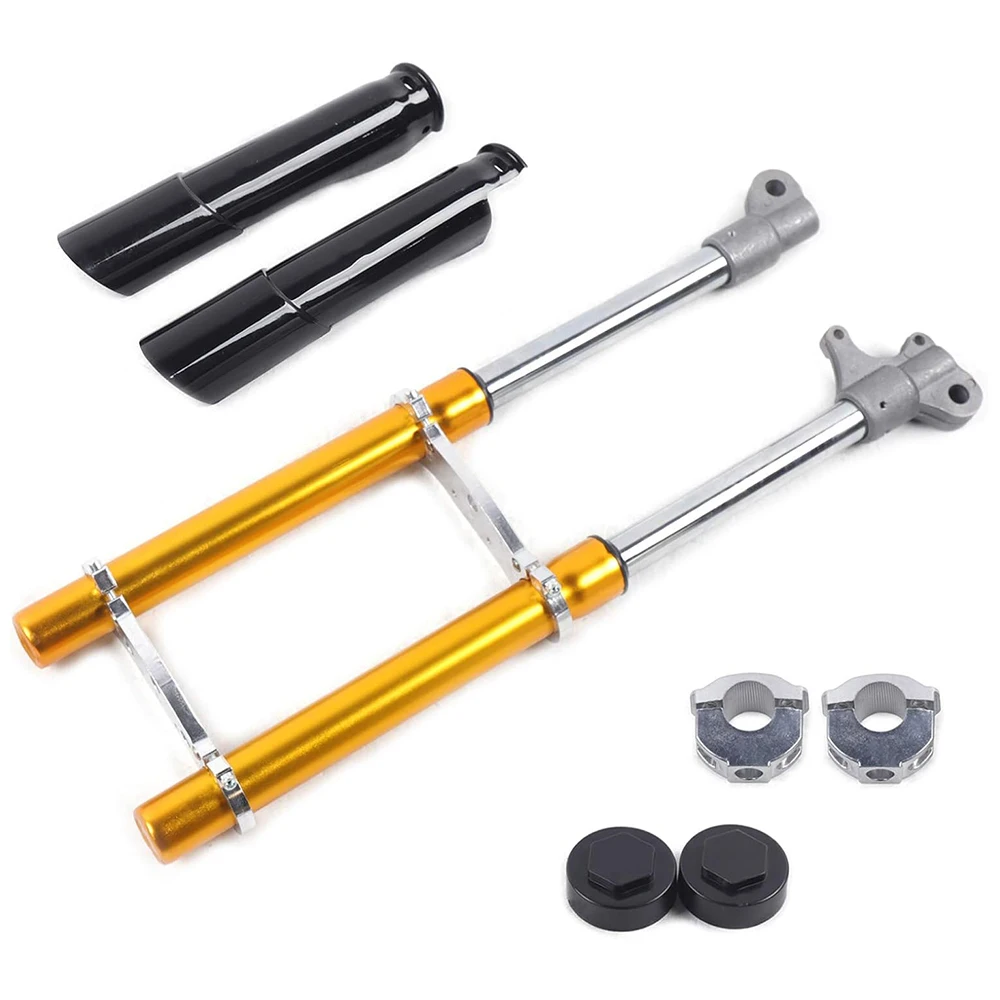 550 مللي متر الجبهة شوكة امتصاص الصدمات العلوي السفلي ربط لوحة عدة ل 49cc 2 السكتة الدماغية دراجة الجيب موتو صغيرة الدراجة موتوكروس أجزاء