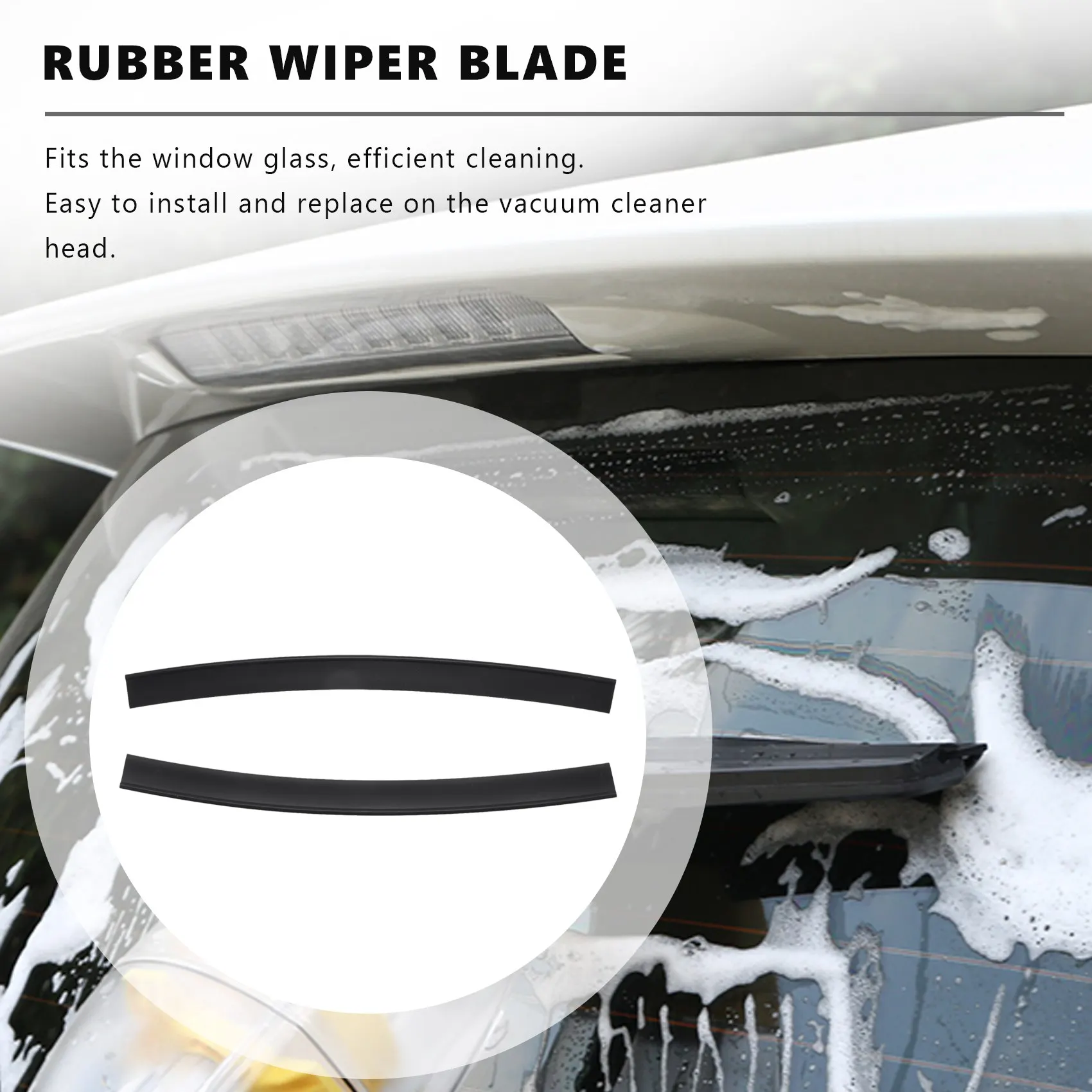 4 х оконный пылесос, резиновые лезвия скребка для WV50 WV2 280 мм, сменные аксессуары для чистки, скребки