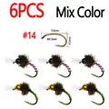 6pcs Mix Col size14