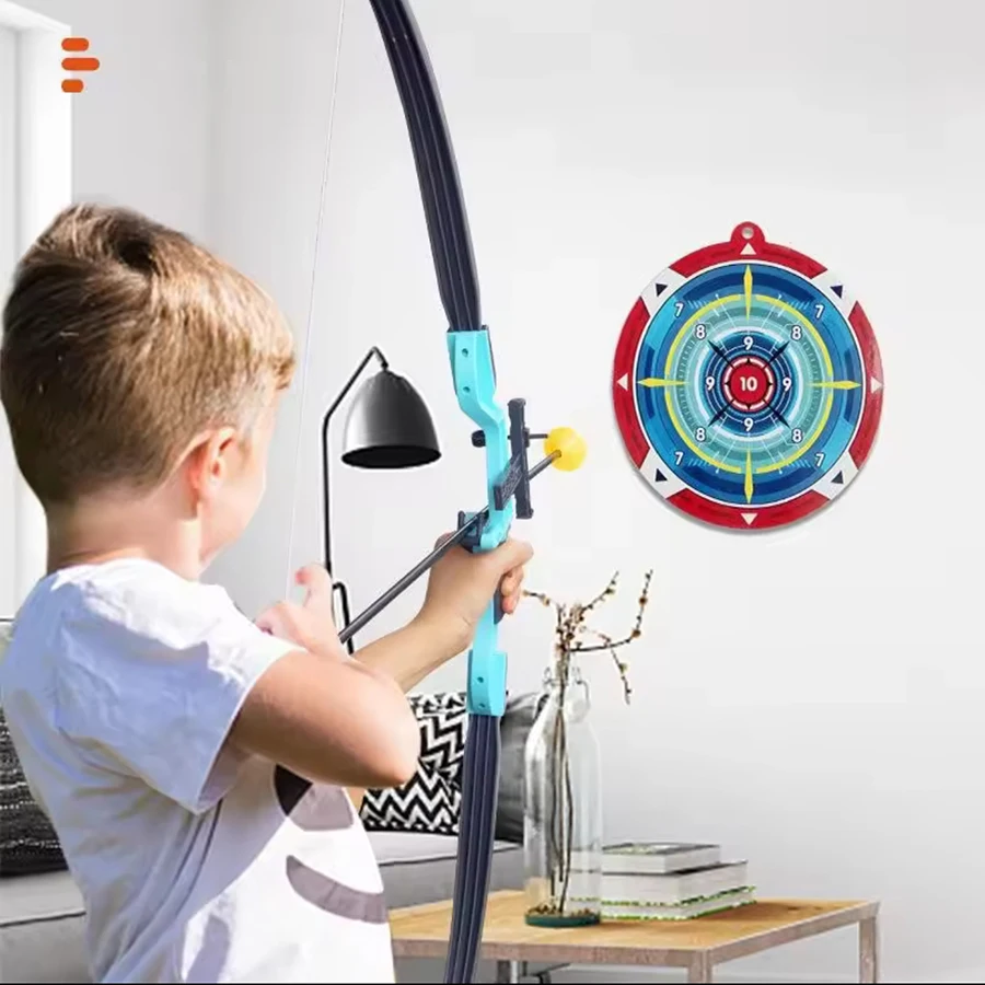 1pc52cm Pfeil und Bogen Kinder Spielzeug Outdoor Schießen Praxis Spielzeug mit Ziel Multiplayer Wettbewerb Sport Geburtstag Geschenk für Kind – Detail 3