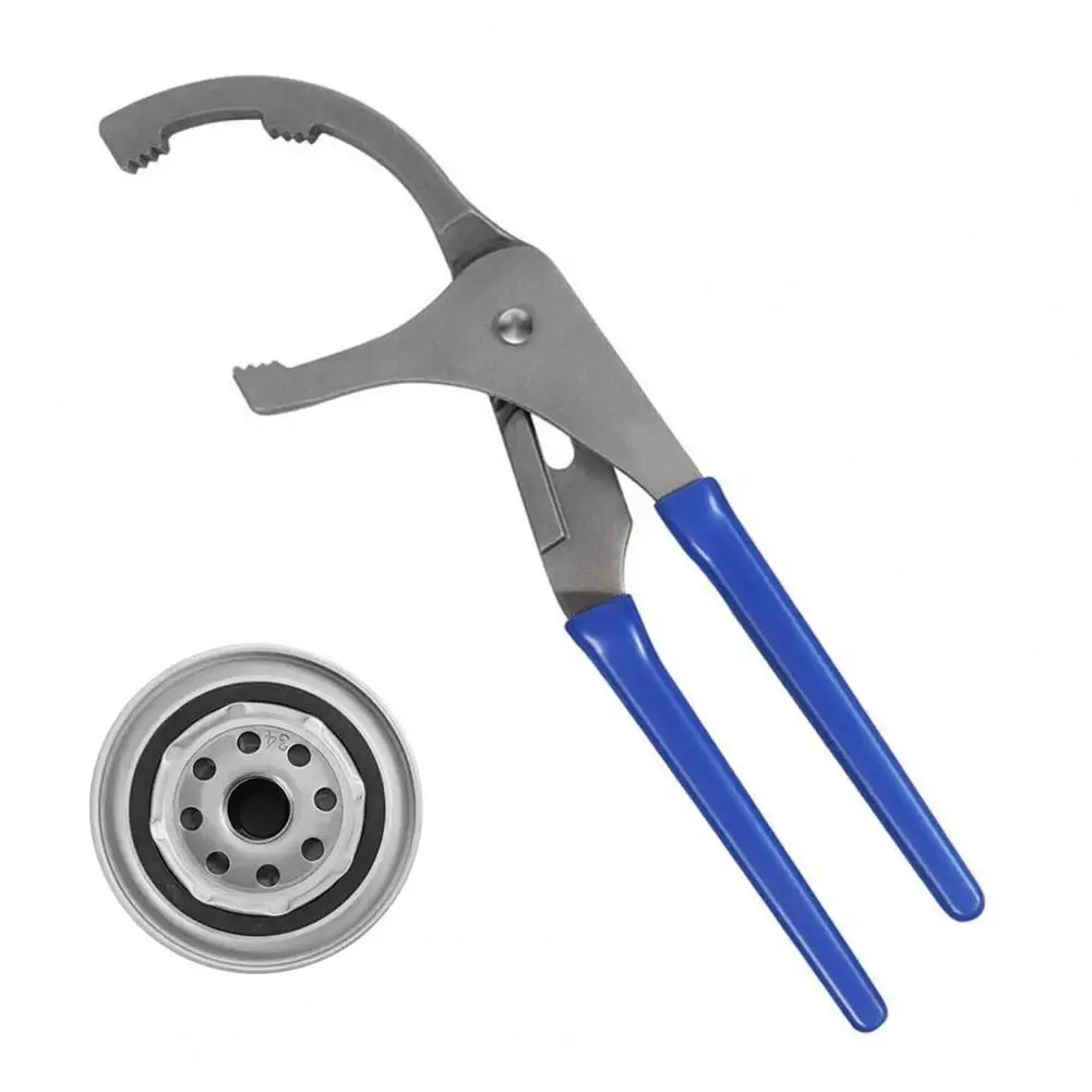 Oil Filter Removal Tool Adjustable Oil Filter Pliers 9/12-inch Heavy Duty Steel Wrench Tool Car Accessories for Easy Oil Filter