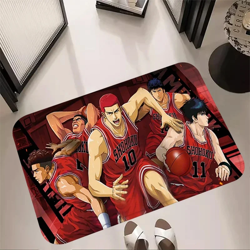 Living Room Rugs Foot Carpets Slam Dunk Entrance Doormat Kawaii Rug Floor Carpet Anti Slip Mat Home Kitchen Mats Hallway Decor