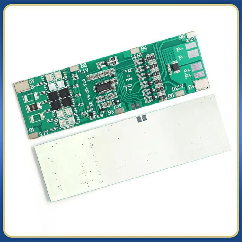 Balanced 7S BMS Lithium 18650 Charge Board Short Circuit Protection Common Port Equalizer For Power Bank