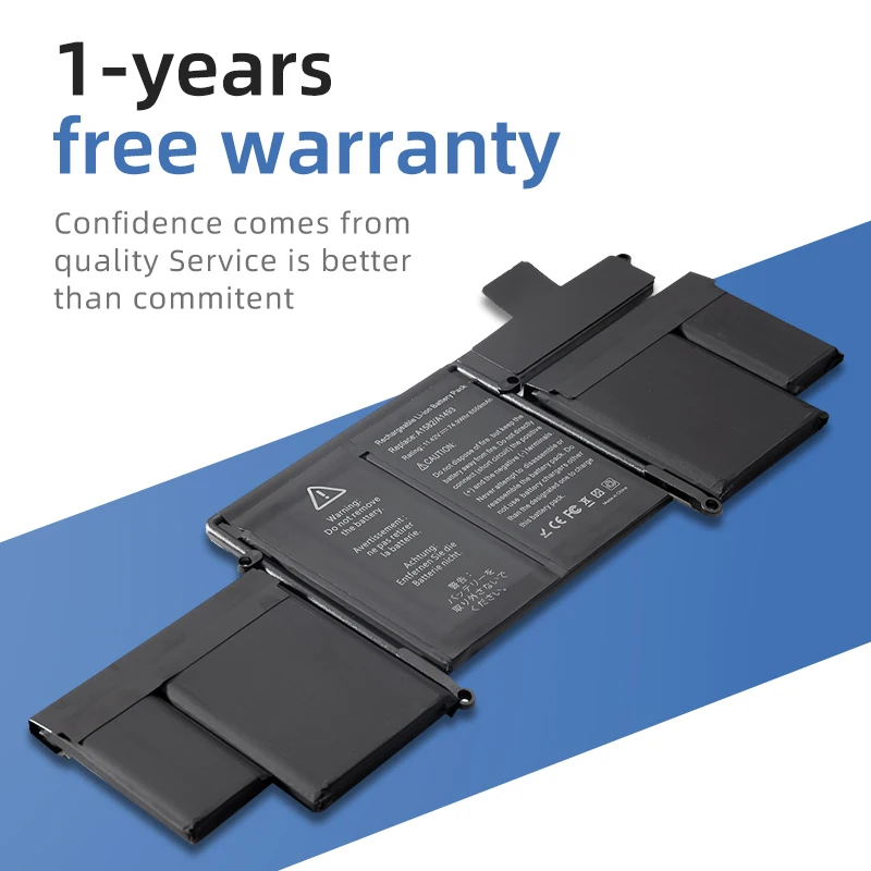 SUOZHAN バッテリー MacBook Pro MacPro 13 インチ A1502 (2015 年) ME865 ME864 MF839 A1493 A1582 A1582-A1493 純正ノートパソコンバッテリー