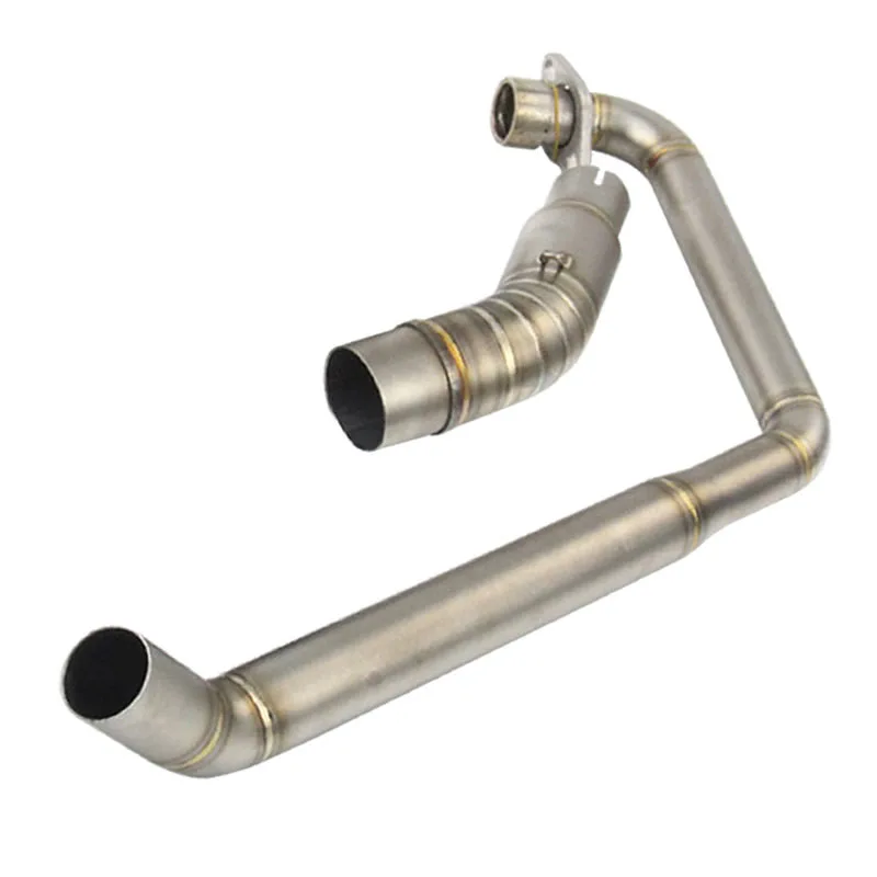 Tubo de Escape antideslizante para motocicleta, tubo de enlace medio delantero, cabezales de tubo bajante para Honda CBR150 CB150R de acero inoxidable