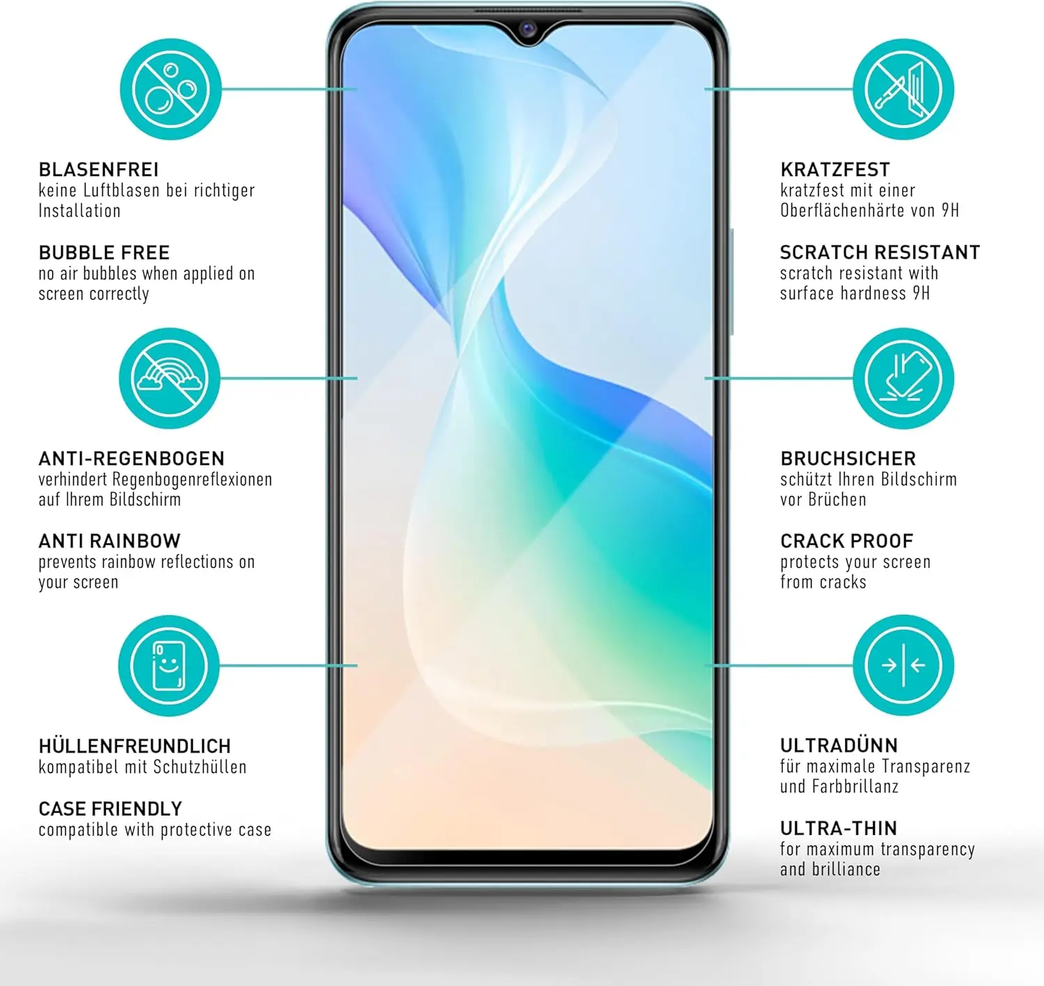 Рисунок 2 - Для VIVO Y76 5G 9H HD пленка из