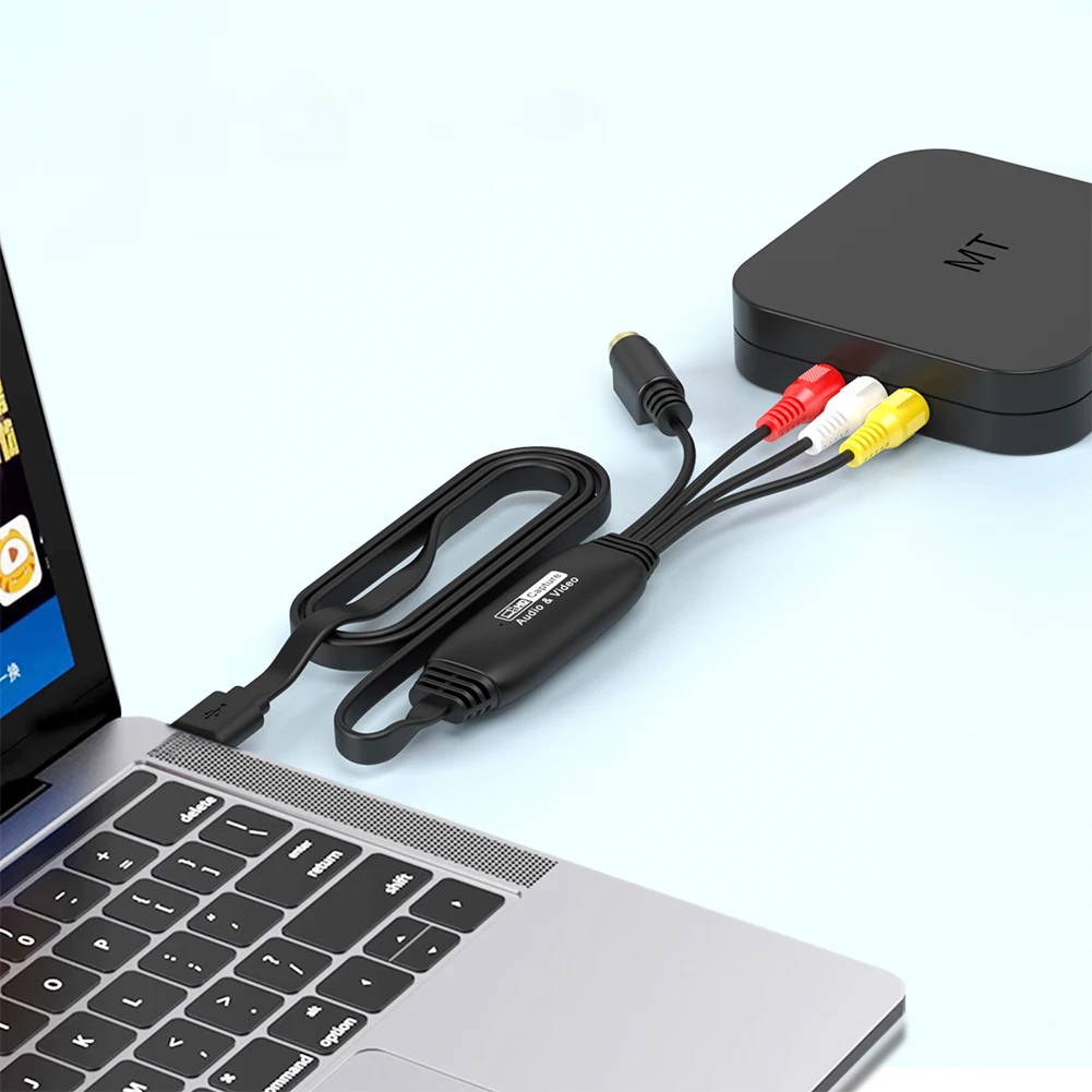 USB Video Capture Card VHS VCR TV DVD USB To AV Video Capture Adapter RCA To USB Video Converter for  PC