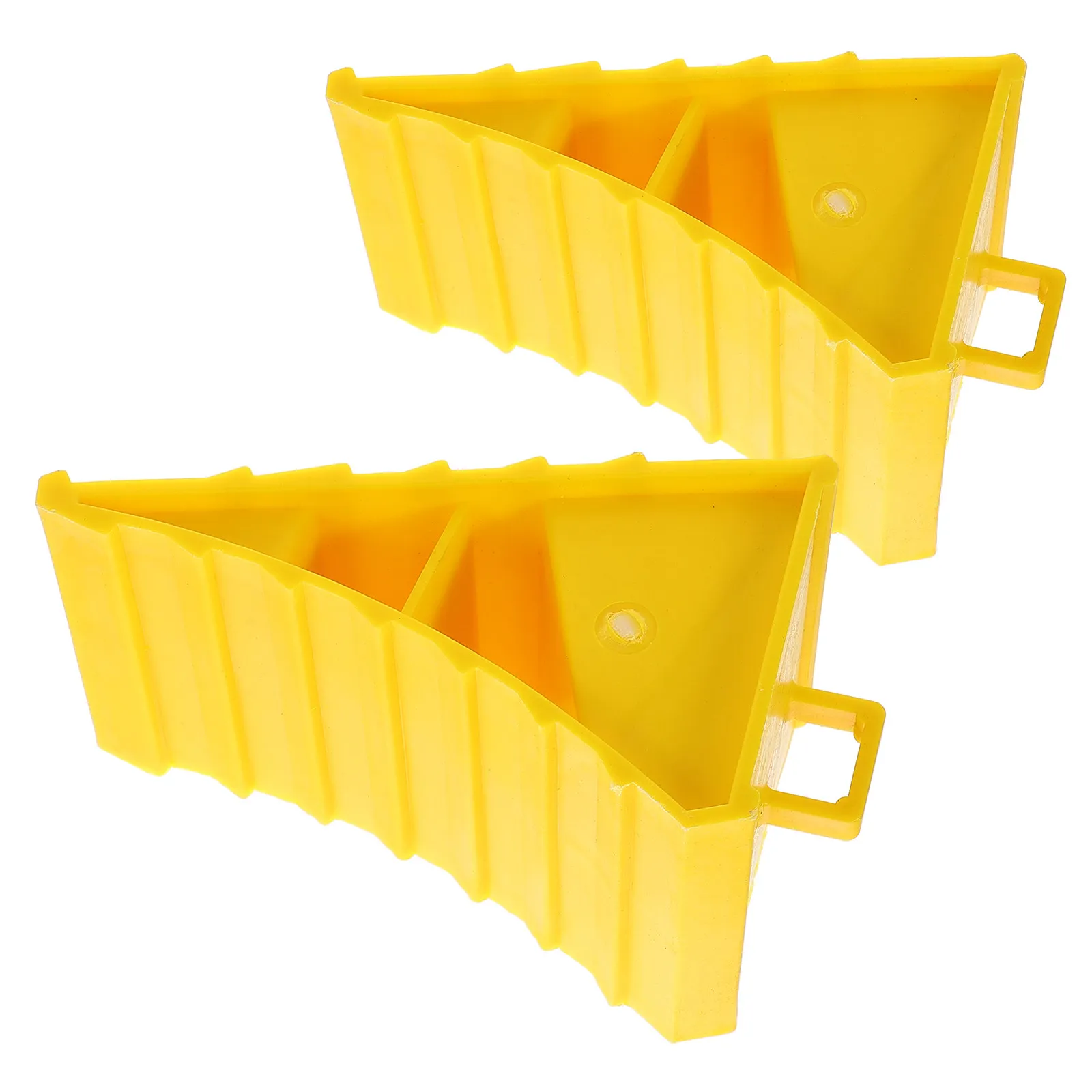 2Pcs Portable Car Tire Chocks Trailer Wheel Chock Triangle Heavy Duty Blocks Vehicle Anti Prevent