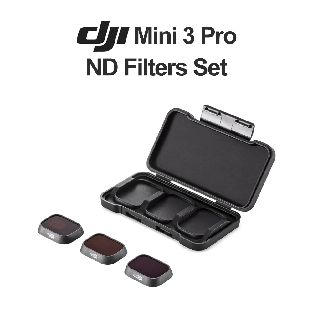 Набор фильтров DJI Mini 3 Pro ND 16/64/256, оригинальные аксессуары Mavic, адаптация к сильному освещению, готовый к идеальной съемке