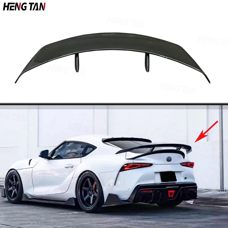 Carbon Fiber For Toyota Supra A90 A91 MK5 2019 - 2022 Car Rear Trunk Spoiler Rear Wing Tail Wing Parts A Style Upgrade Body kit