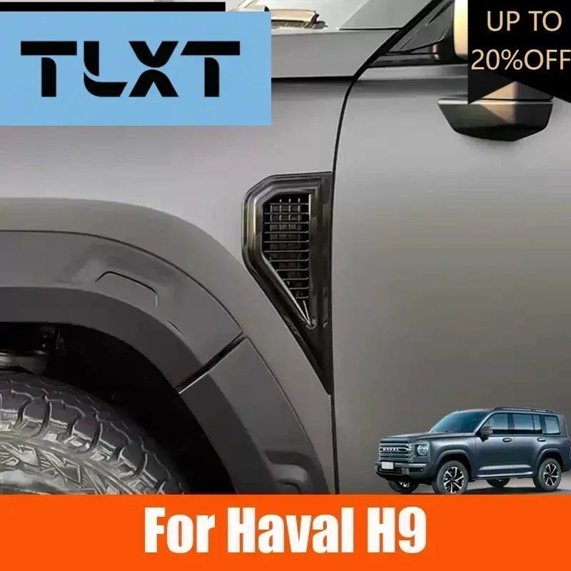 

For Haval H9 2nd MKII 2024 2025 Car Leaf Board Decorative Stickers Modified ABS Leaf Plate Air Outlet Car Appearance Accessories