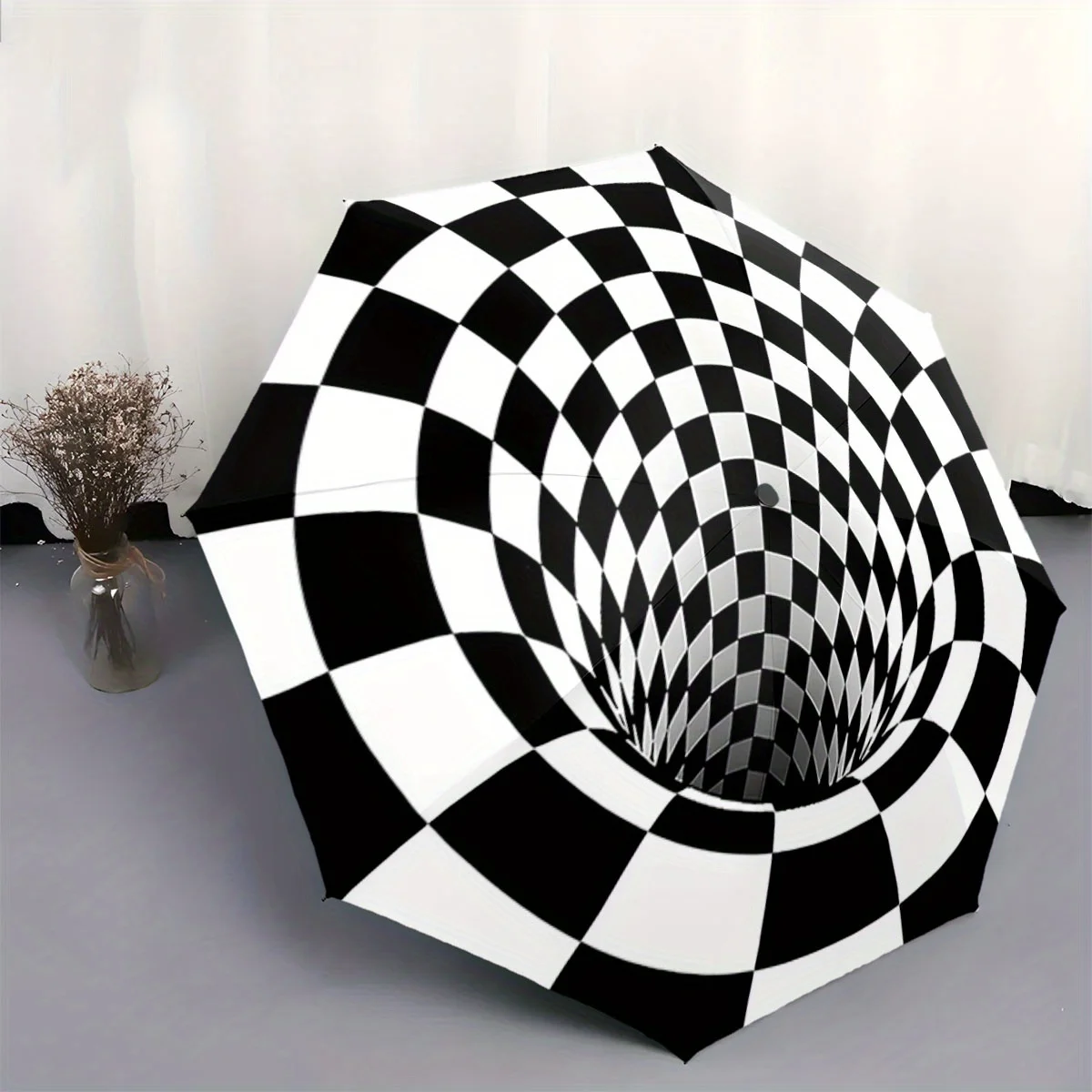 

Автоматический зонт с кнопкой открытия/закрытия одним касанием — компактный складной дизайн, ветрозащитный каркас с 8 спицами, портативный зонт для путешествий