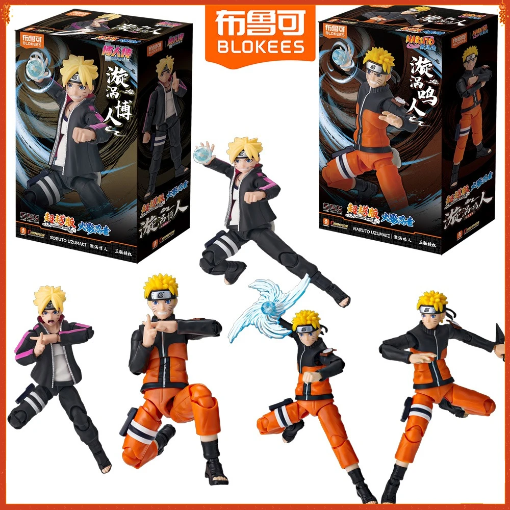 

New Original Blokees Naruto Action Figures Cute Styles Useful and Practical Model Toys Desktop Decorations Kids Hobbies Gifts
