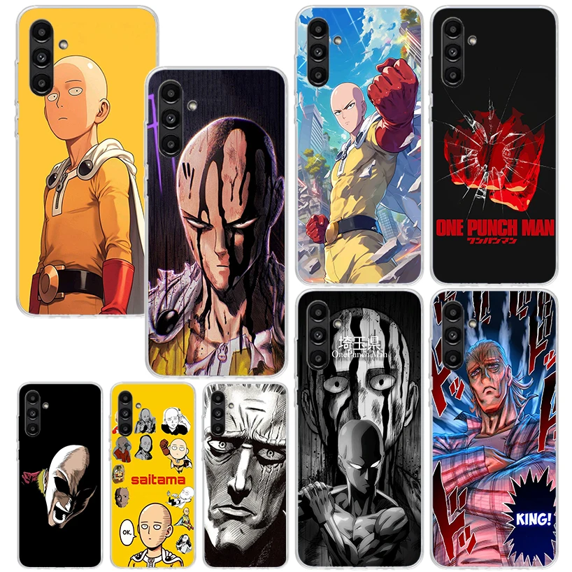 One P-Punch-Man Saitama King Phone Case For Samsung Galaxy A17 A37 A57 A16 A26 A36 A56 A15 A25 A35 A55 A14 A24 A34 A54 A13 A23 A