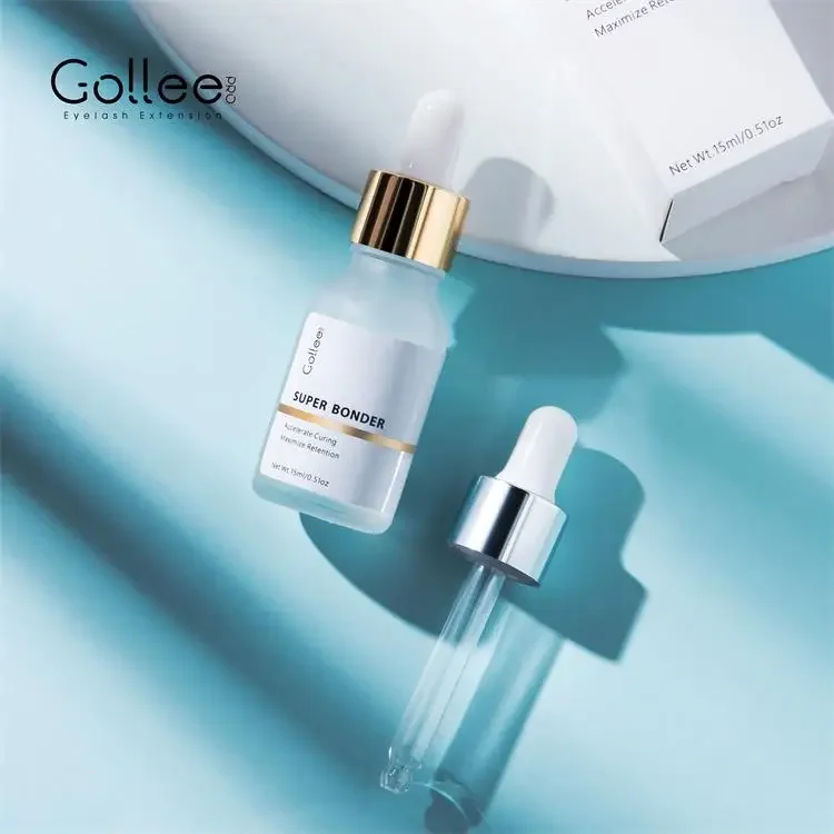 Gollee Bonder Lash Not Irritating Lash Primer and Bonder Eyelash Extensions 15ml Super Bonder Alcohol Lashes Primer Eyelashes