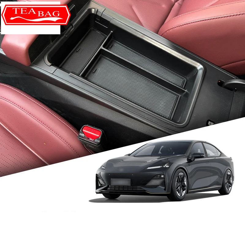 For Changan Deepal SL03 2024 Car Styling Center Console Organizer Storage Interior Armrest Storage Box Modified Accessories