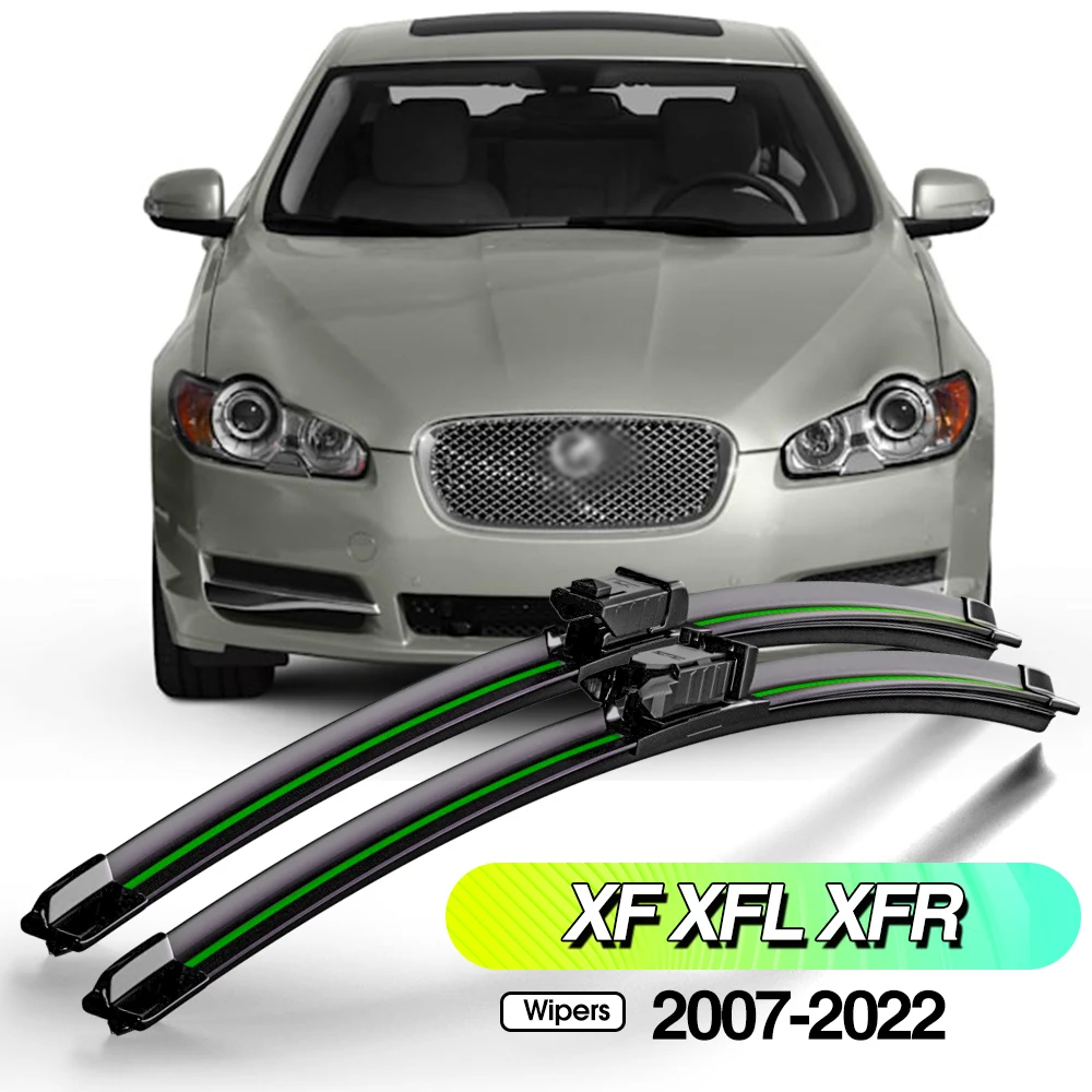 

For Jaguar XF XFL XFR 2007-2022 2pcs Front Windshield Wiper Blades Windscreen Window Accessories 2008 2012 2016 2018 2021