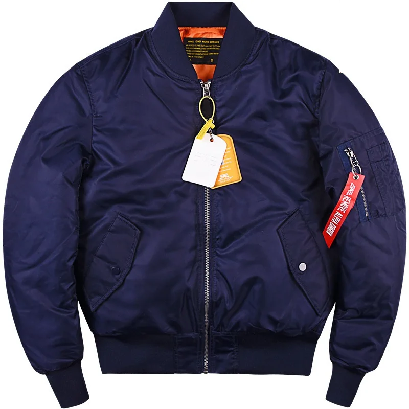 Alpha Martin-chaqueta Bomber MA1 para hombre, Abrigo acolchado táctico militar, grueso y cálido, aviador, piloto, abrigos de béisbol, otoño e