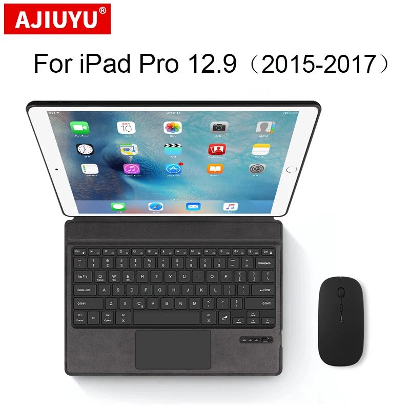 

Keyboard Case For iPad Pro 12.9" 2017 2015 1th 2th A1670 A1671 A1584 A1652 Tablet Bluetooth Keyboard Touch Pad Smart Cover