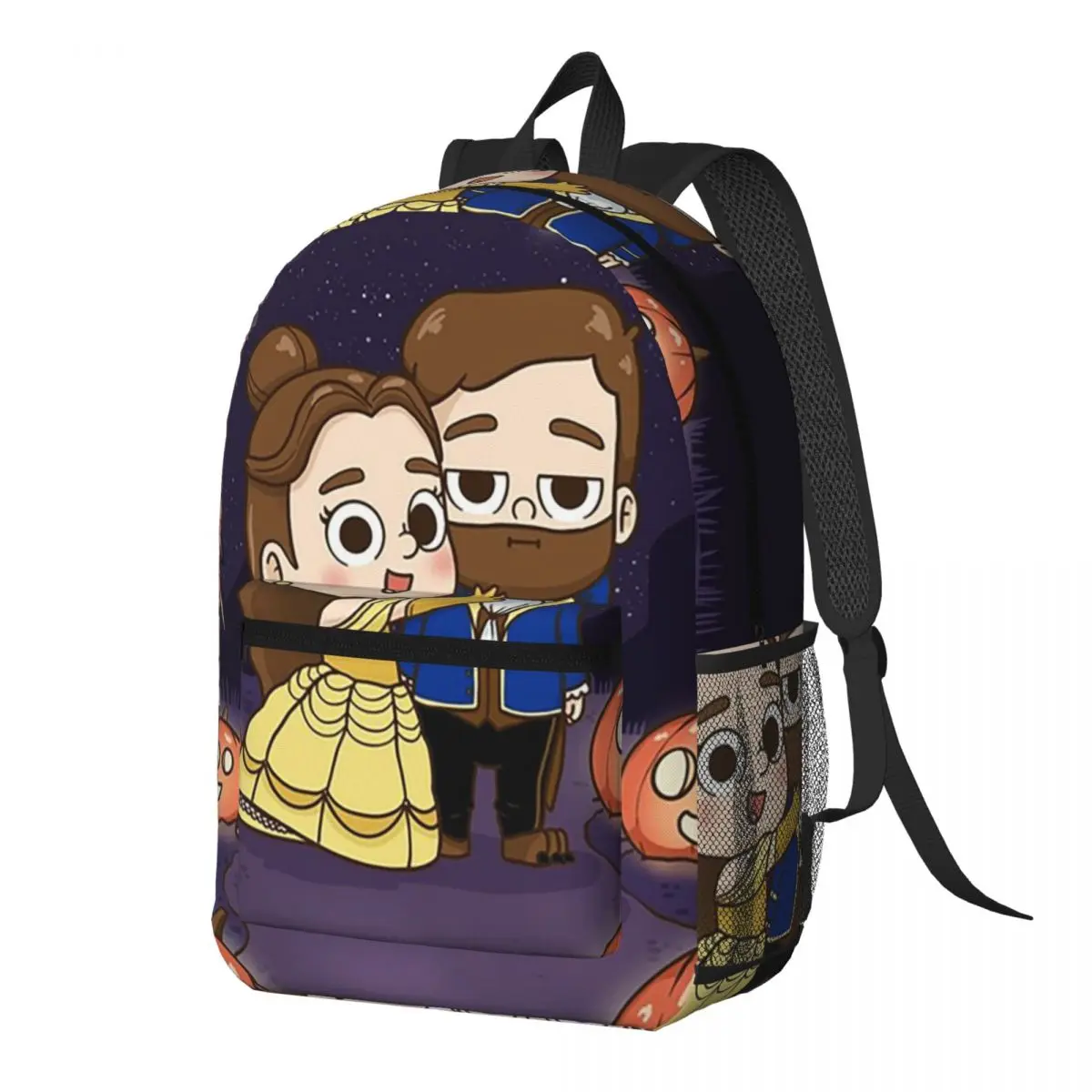 

Pibu-beauty And Beast - Pibubear Backpack Daypack Large Capacity Boys Girls BookBag School Bag Shoulder Bags for Men Women