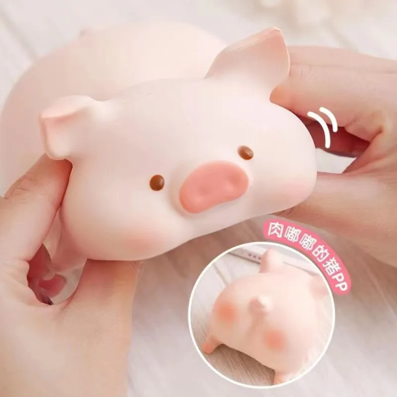 9 cm ingeblikt varken figuur stressverlichting zintuiglijke fidget speelgoed desktop decor Lulu knijpspeelgoed cadeau