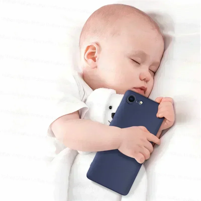 Coque souple antichoc en TPU pour iPhone SE 2022/2020/6/7/8 - Coque arrière en silicone liquide durable